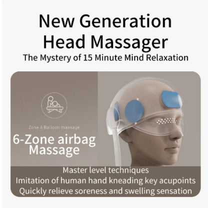 Fovlex™ Graphene Heated Head & Eye Massager - Air Pressure Sleep & Stress Relief Mask