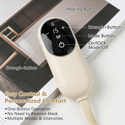Fovlex™ Graphene Heated Head & Eye Massager - Air Pressure Sleep & Stress Relief Mask