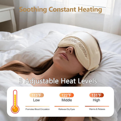 Fovlex™ Graphene Heated Head & Eye Massager - Air Pressure Sleep & Stress Relief Mask