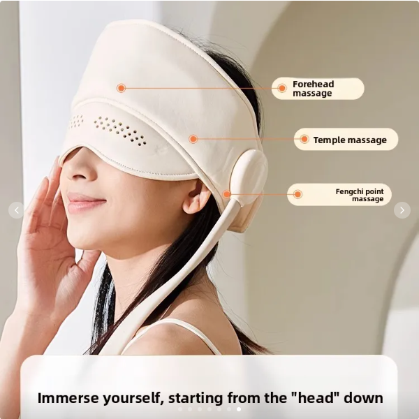 Fovlex™ Graphene Heated Head & Eye Massager - Air Pressure Sleep & Stress Relief Mask